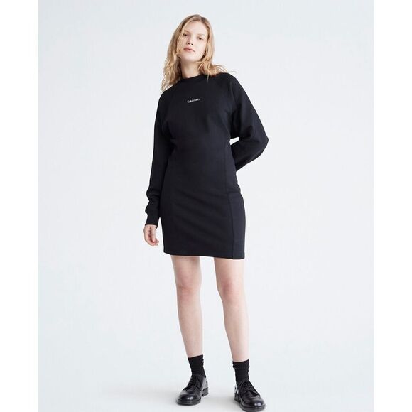 Calvin Klein Sweater Dress size small black m7 - Picture 1 of 7